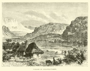 Village of Ollantay-Tampu by Edouard Riou